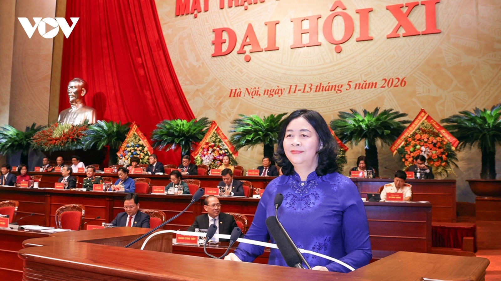 Vietnam Fatherland Front leader Bui Thi Minh Hoai re-elected at VFF Congress